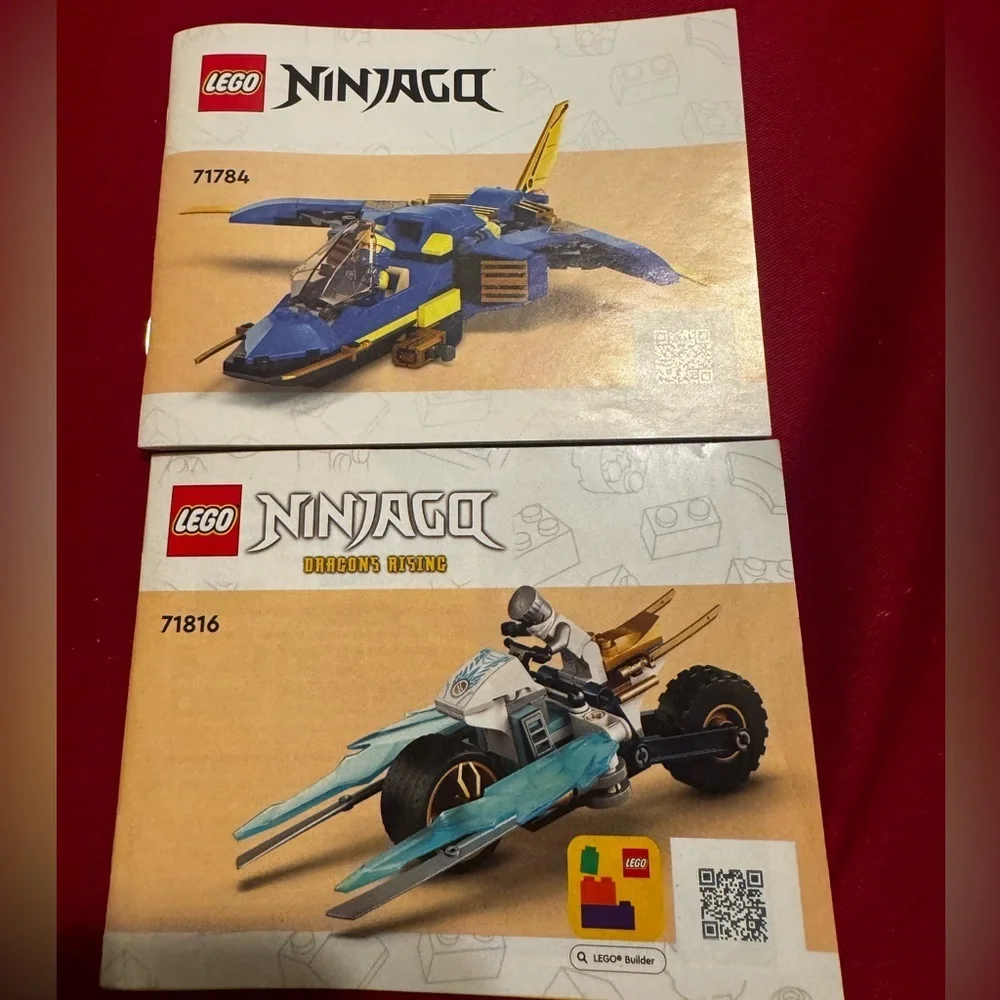 Lego Instruction Manual Book LEGO Ninjago 71816 Zane's Ice Motorcycle And 71784